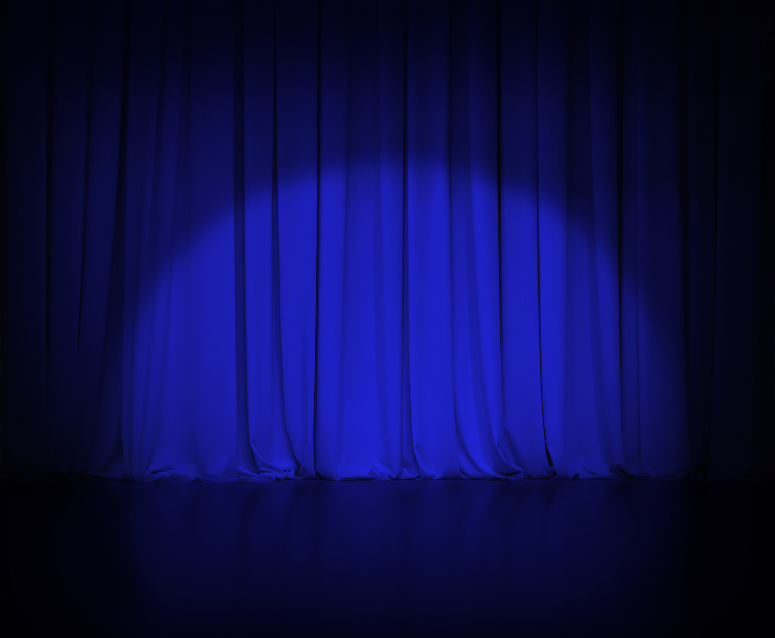 Theatre Dark Blue Curtain Or Ds Background With Light Spot Tim Vine